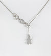 Cadena Tous ajustable en oro blanco 18k con colgante oso