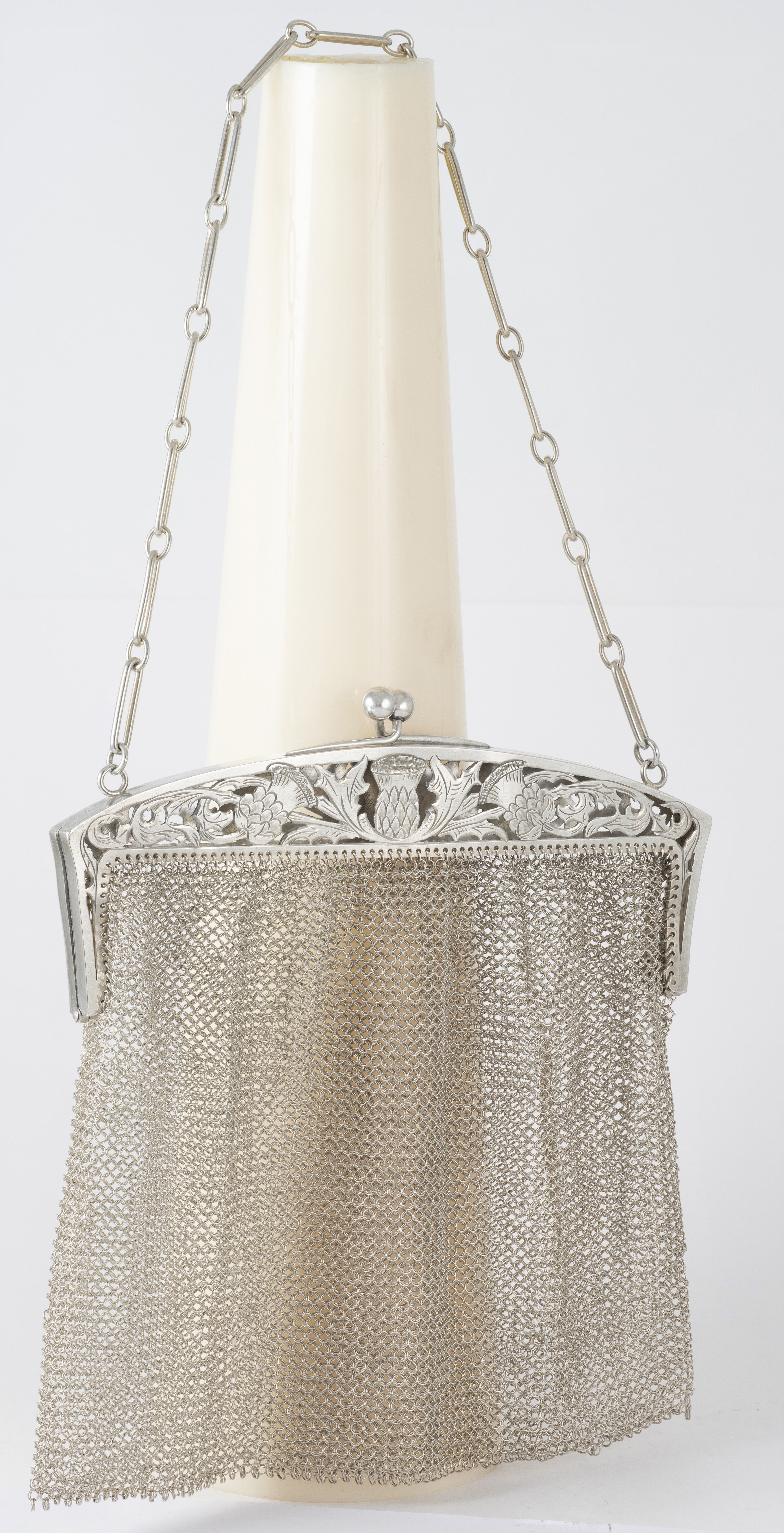 Cartera antigua de plata