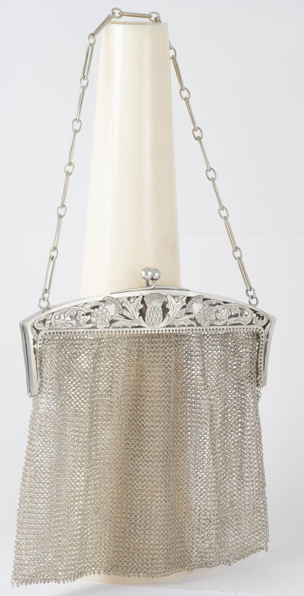 Cartera antigua de plata