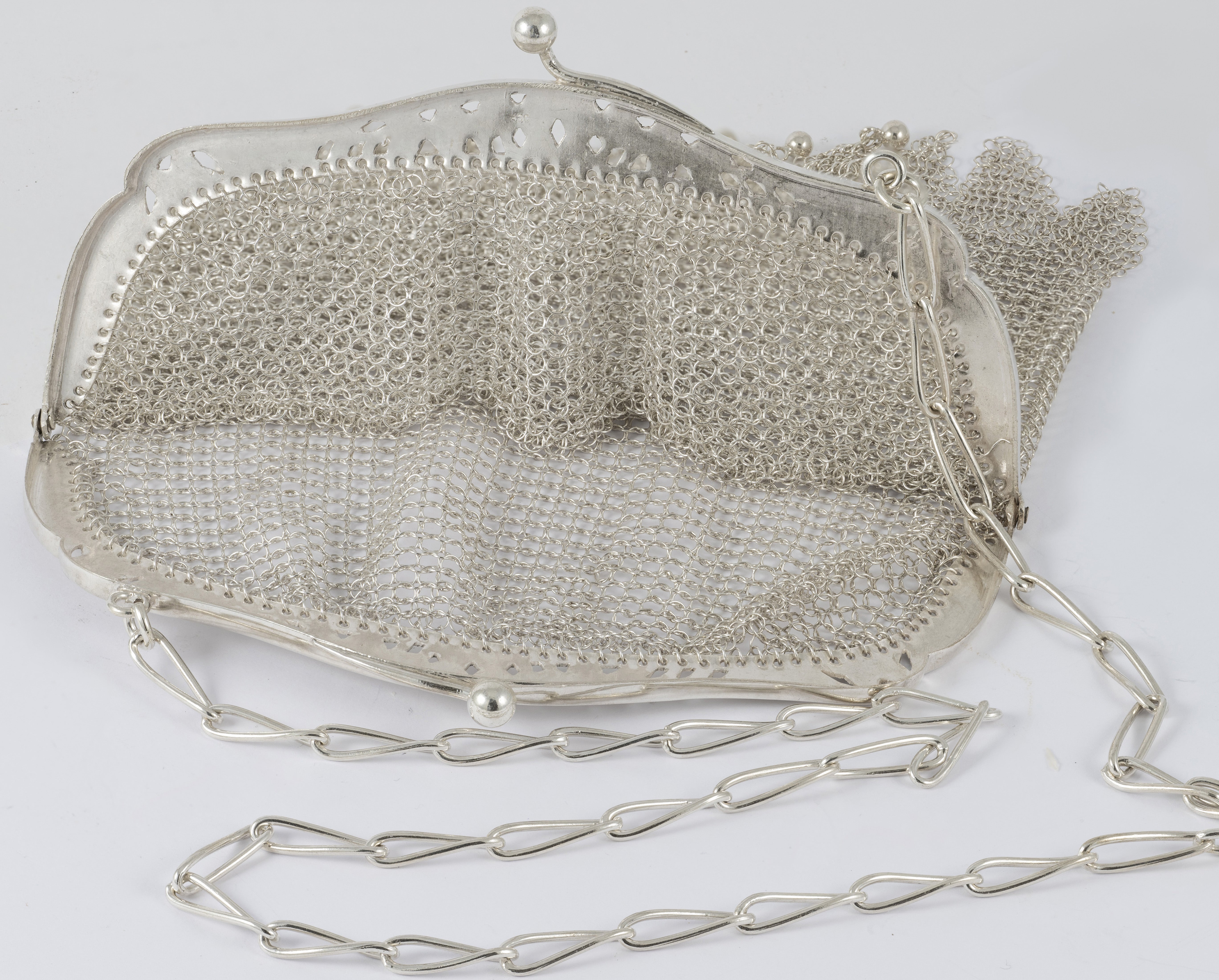 Cartera antigua de plata