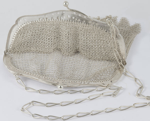 Cartera antigua de plata