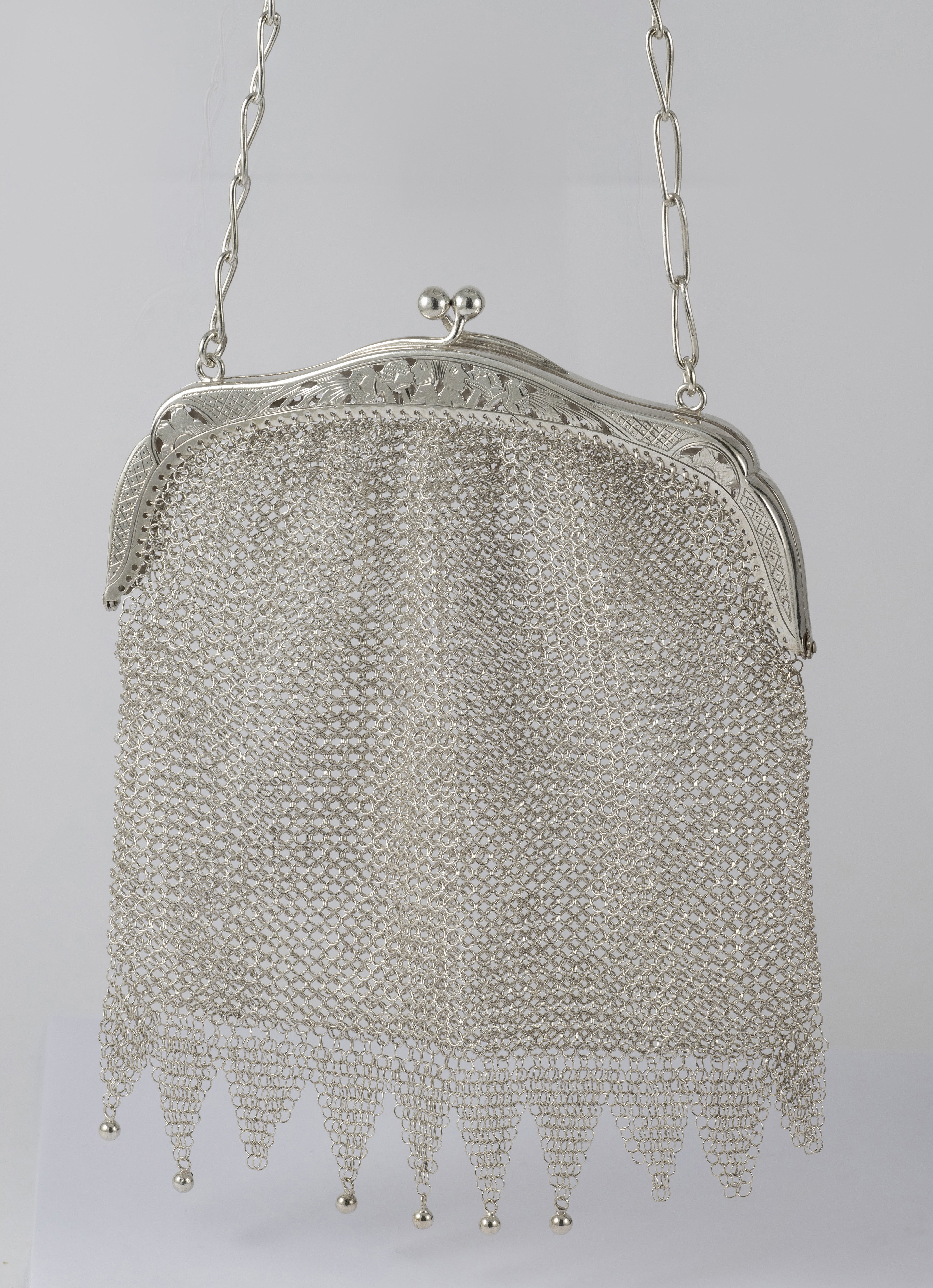 Cartera antigua de plata
