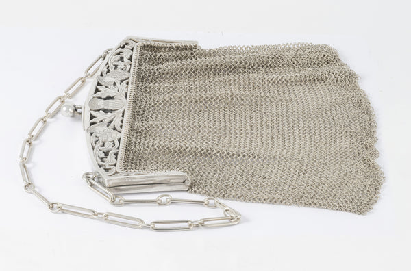 Cartera antigua de plata