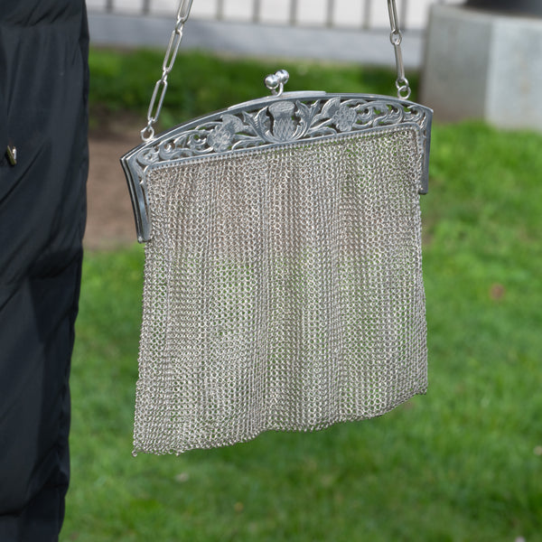 Cartera antigua de plata