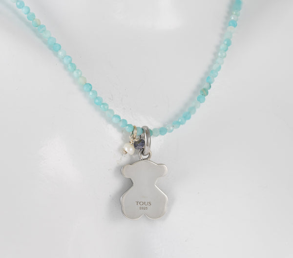 Colgante Tous Grace de Plata 925 y Collar con amazonita Camille