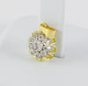 Colgante oro amarillo y blanco 18k con diamantes