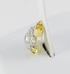Colgante oro amarillo y blanco 18k con diamantes