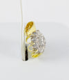 Colgante oro amarillo y blanco 18k con diamantes