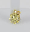 Colgante oro amarillo y blanco 18k con diamantes