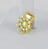 Colgante oro amarillo y blanco 18k con diamantes
