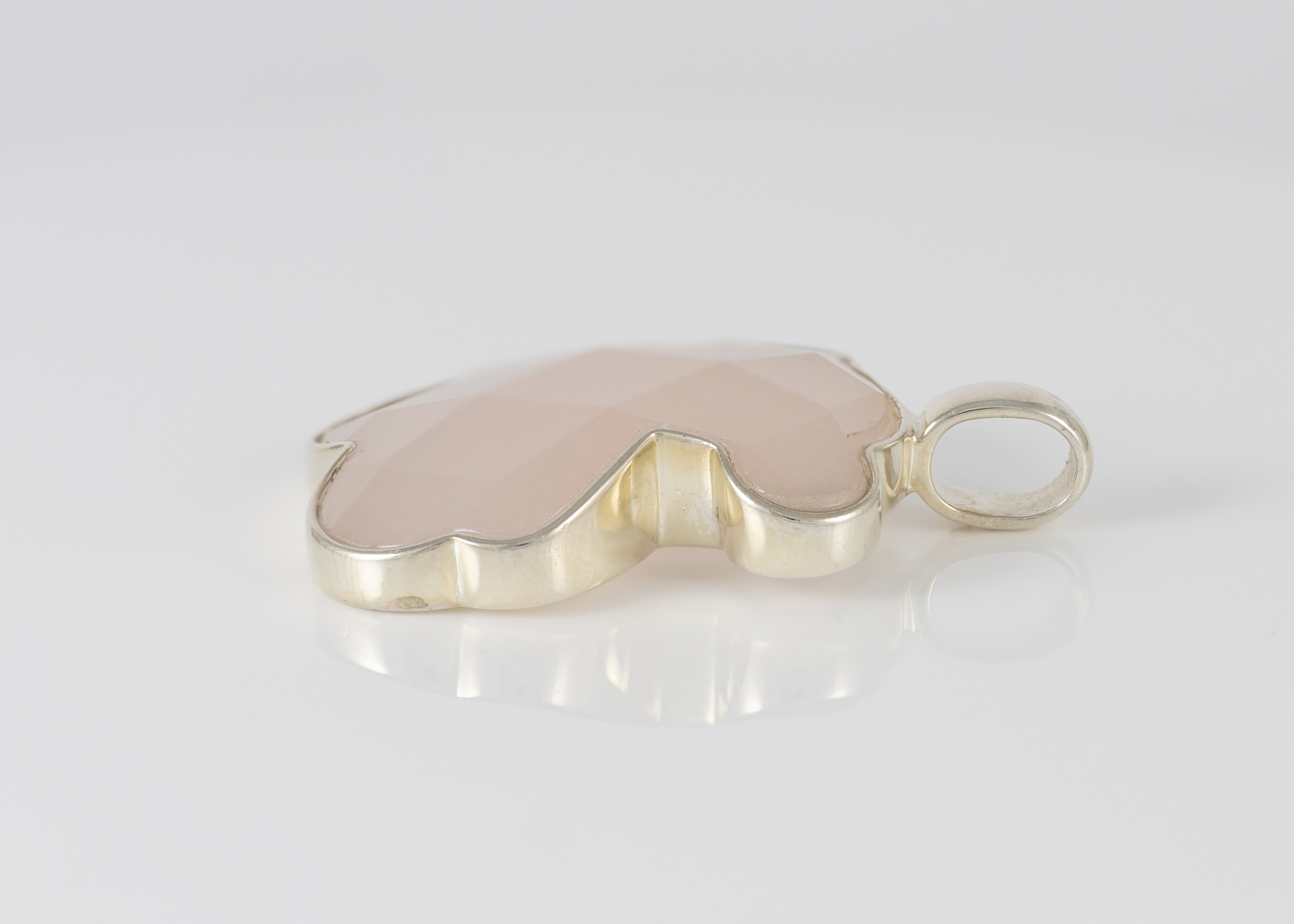 Colgante Tous en plata 925 y cuarzo rosa facetado Color