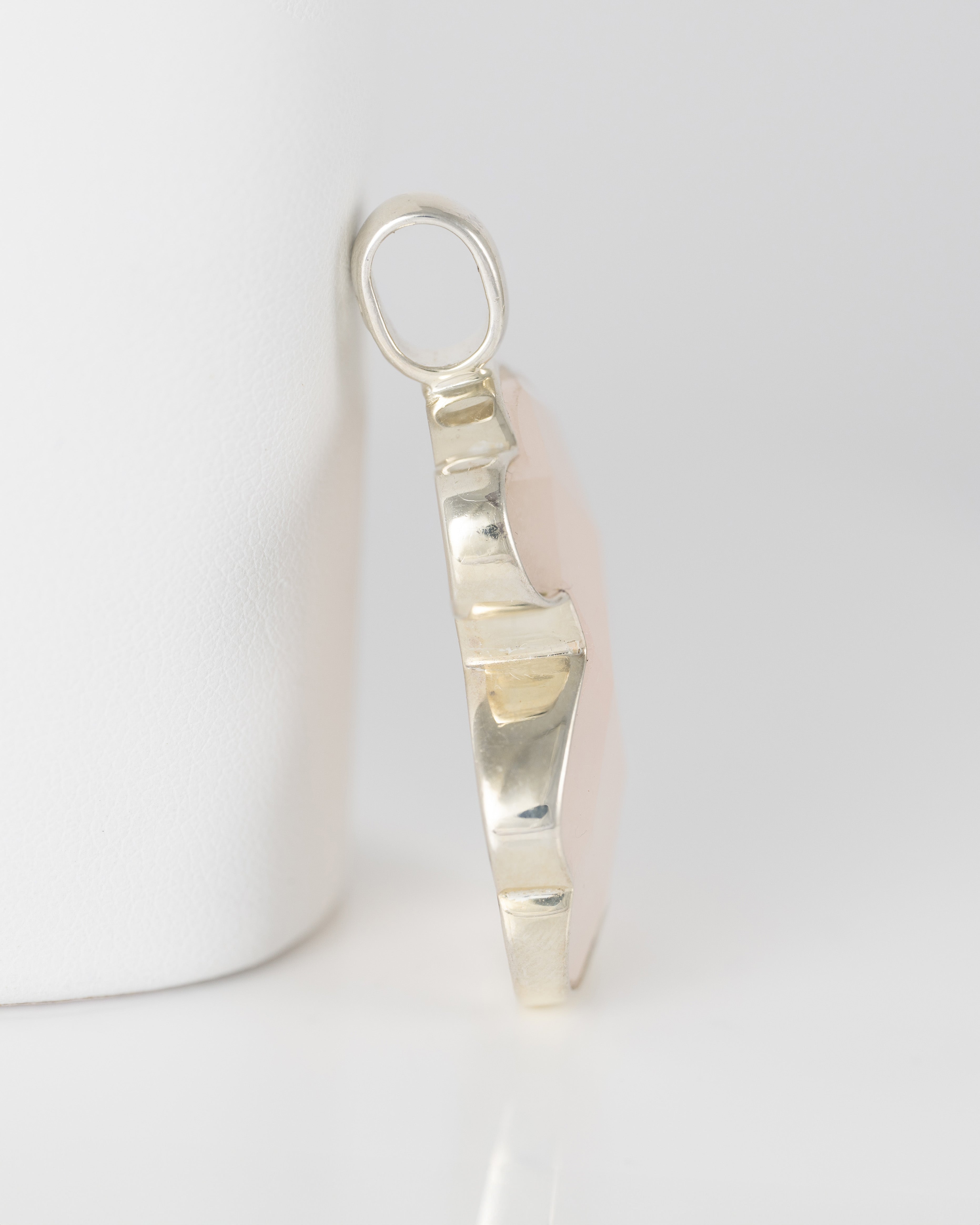 Colgante Tous en plata 925 y cuarzo rosa facetado Color