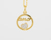 Colgante Tous Amor de oro amarillo 18k y diamantes Crossword