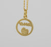 Colgante Tous Amor de oro amarillo 18k y diamantes Crossword