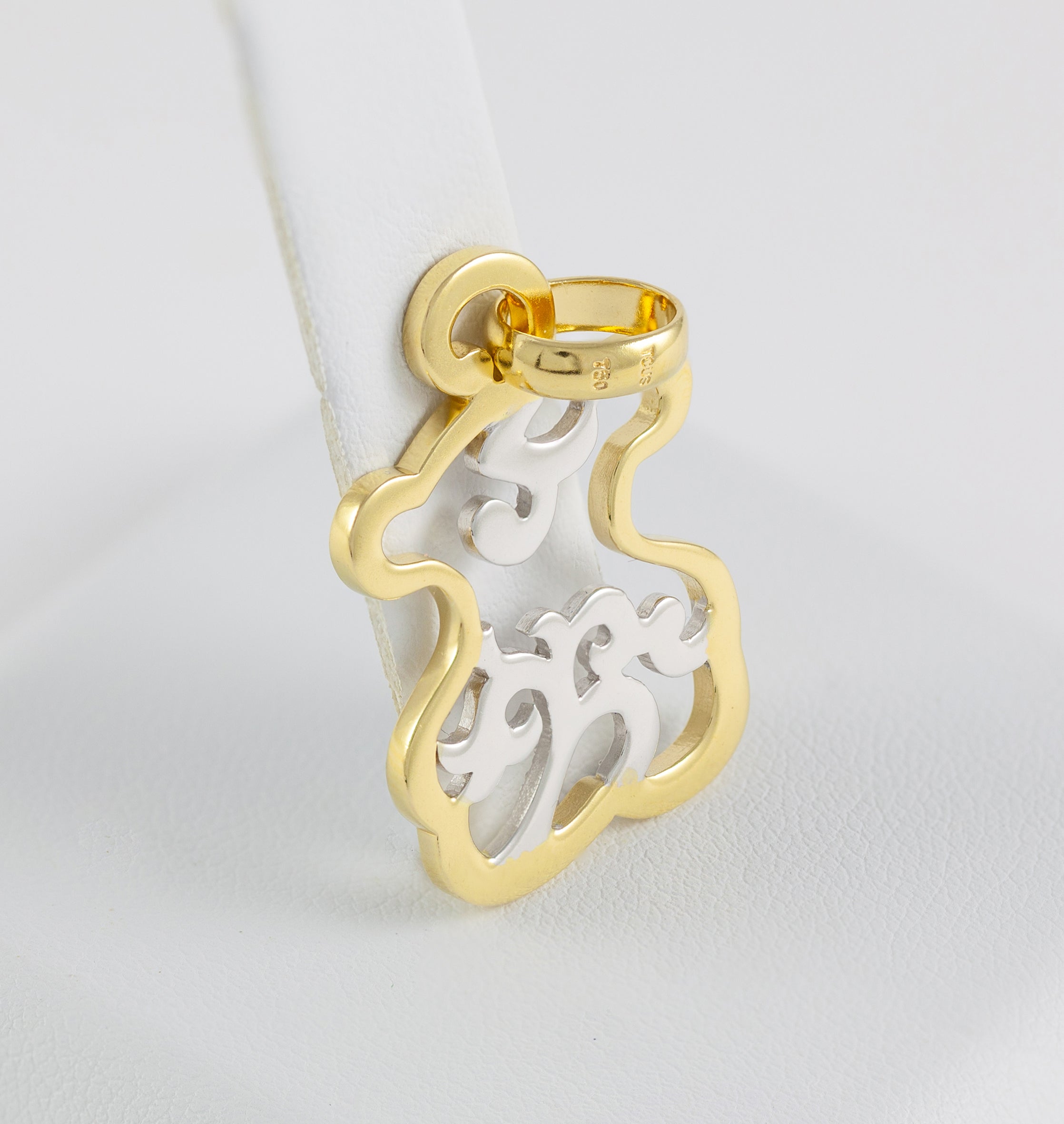 Colgante Tous en oro amarillo y blanco 18k con diamantes