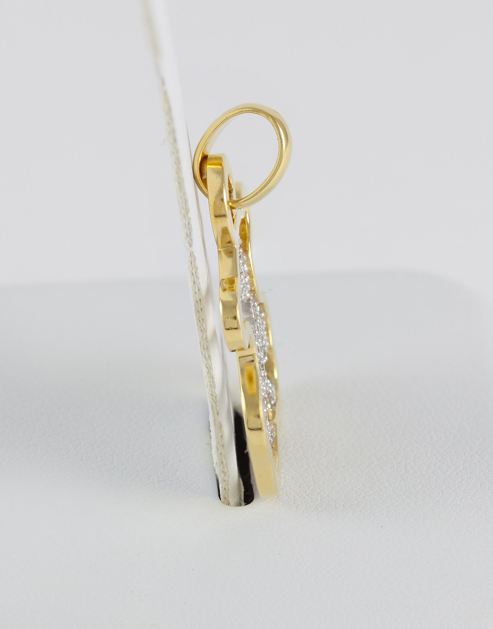 Colgante Tous en oro amarillo y blanco 18k con diamantes