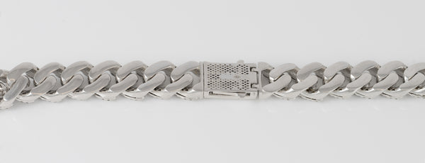 Cadena oro blanco 18k 750 con circonitas