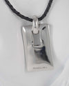 Colgante Pianegonda en plata 925 con cordón de cuero