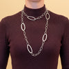 Collar Tous en plata 925 anillas ovales