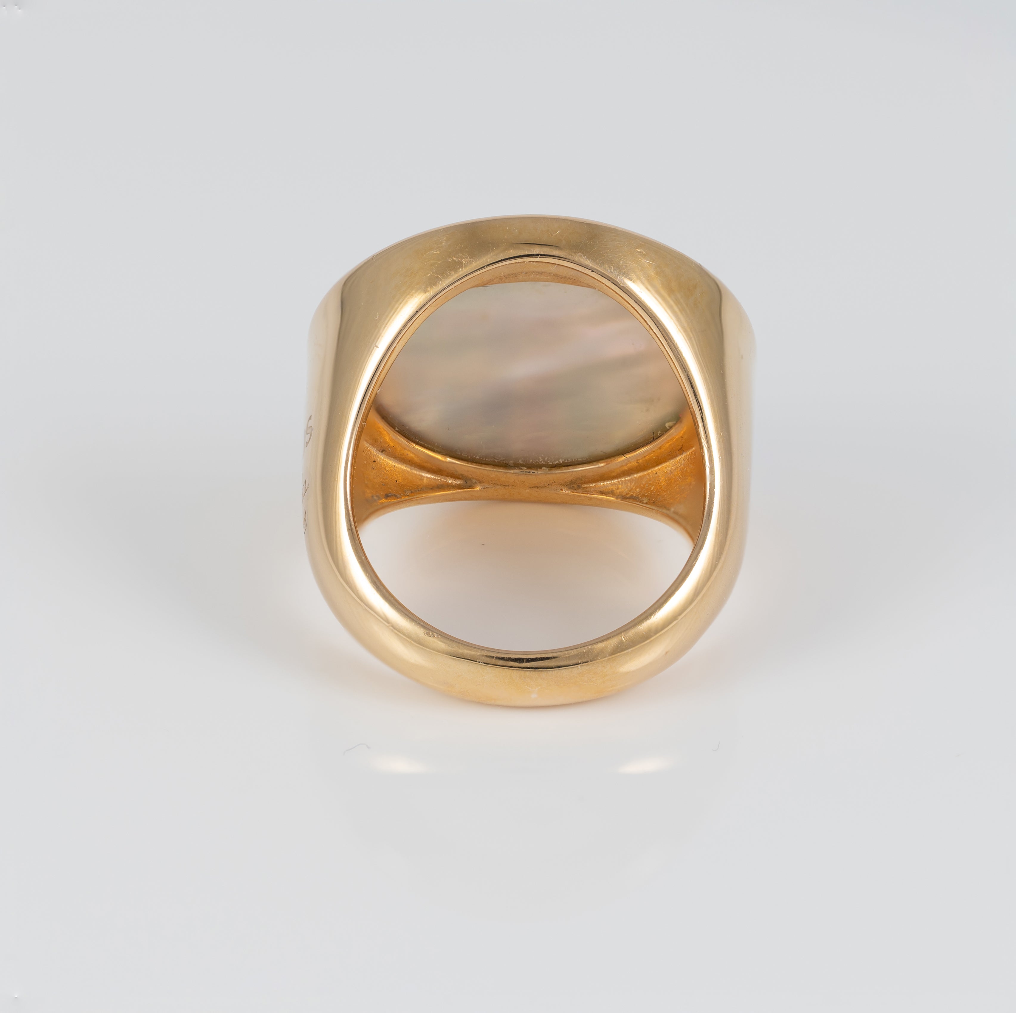 Anillo Tous Tartan Plata Vermeil con nácar