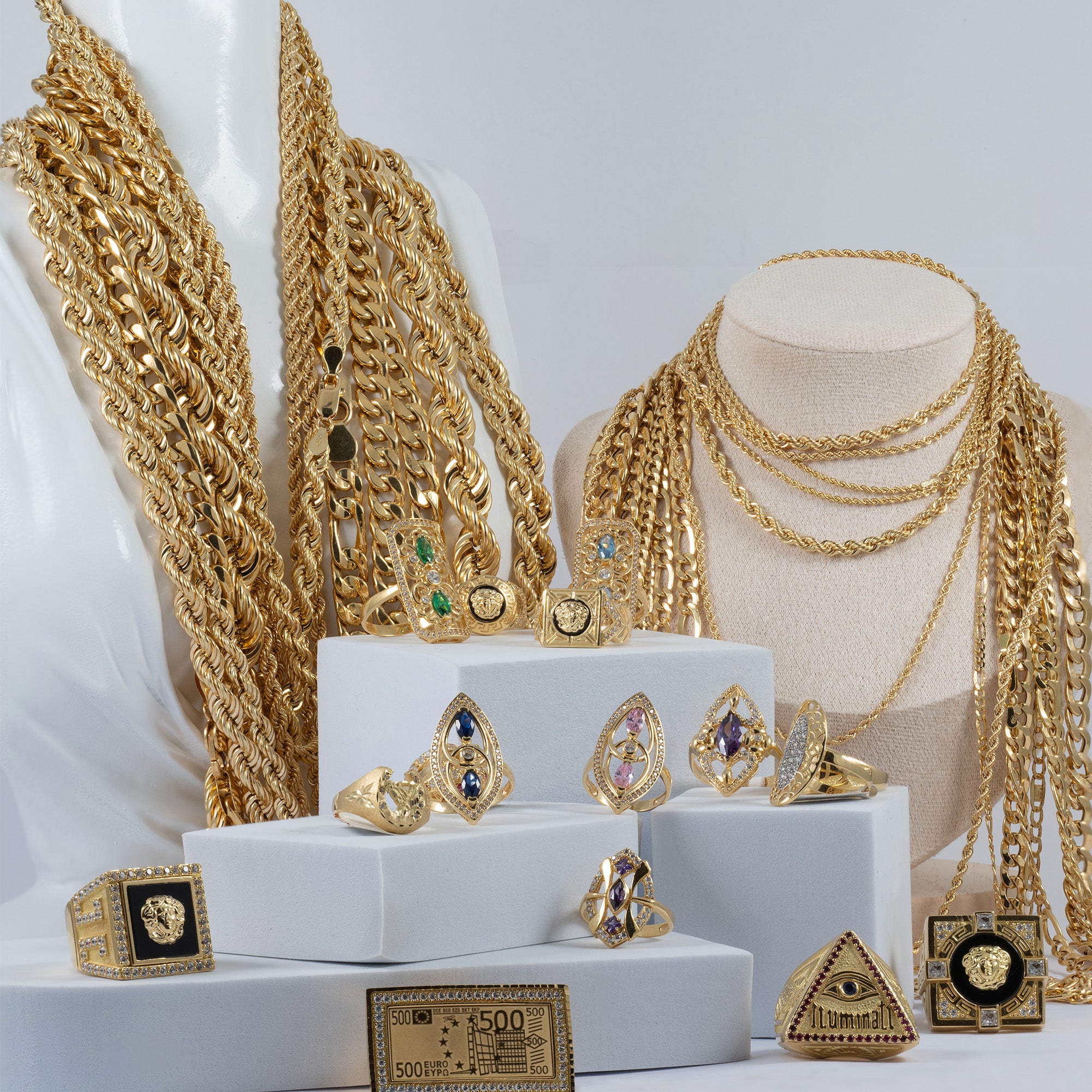 Cadena cordón oro 18k 750 60cm