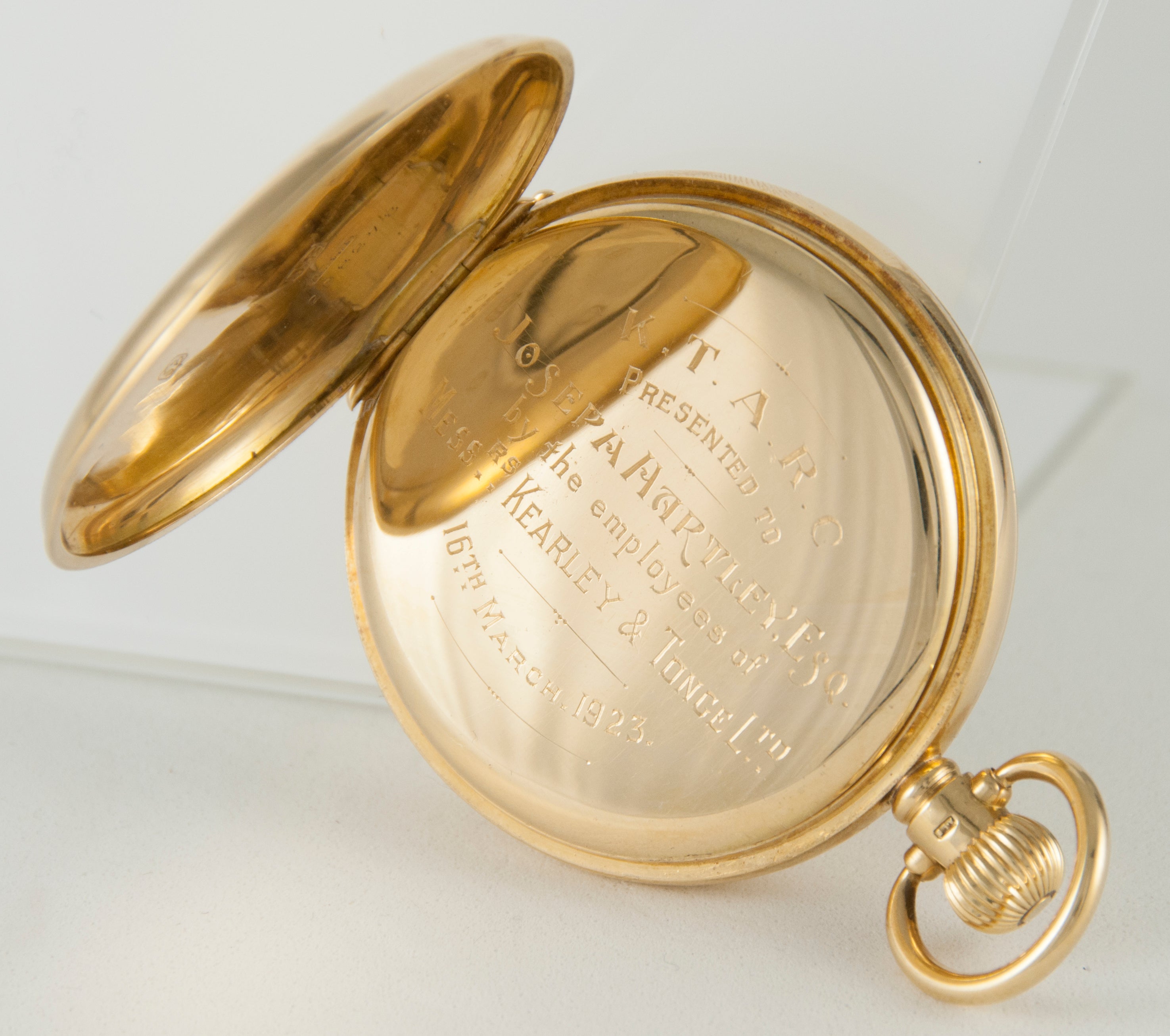 Dennison Watch Case Co.Ltd ALD Pocket Watch Yellow Gold 18k