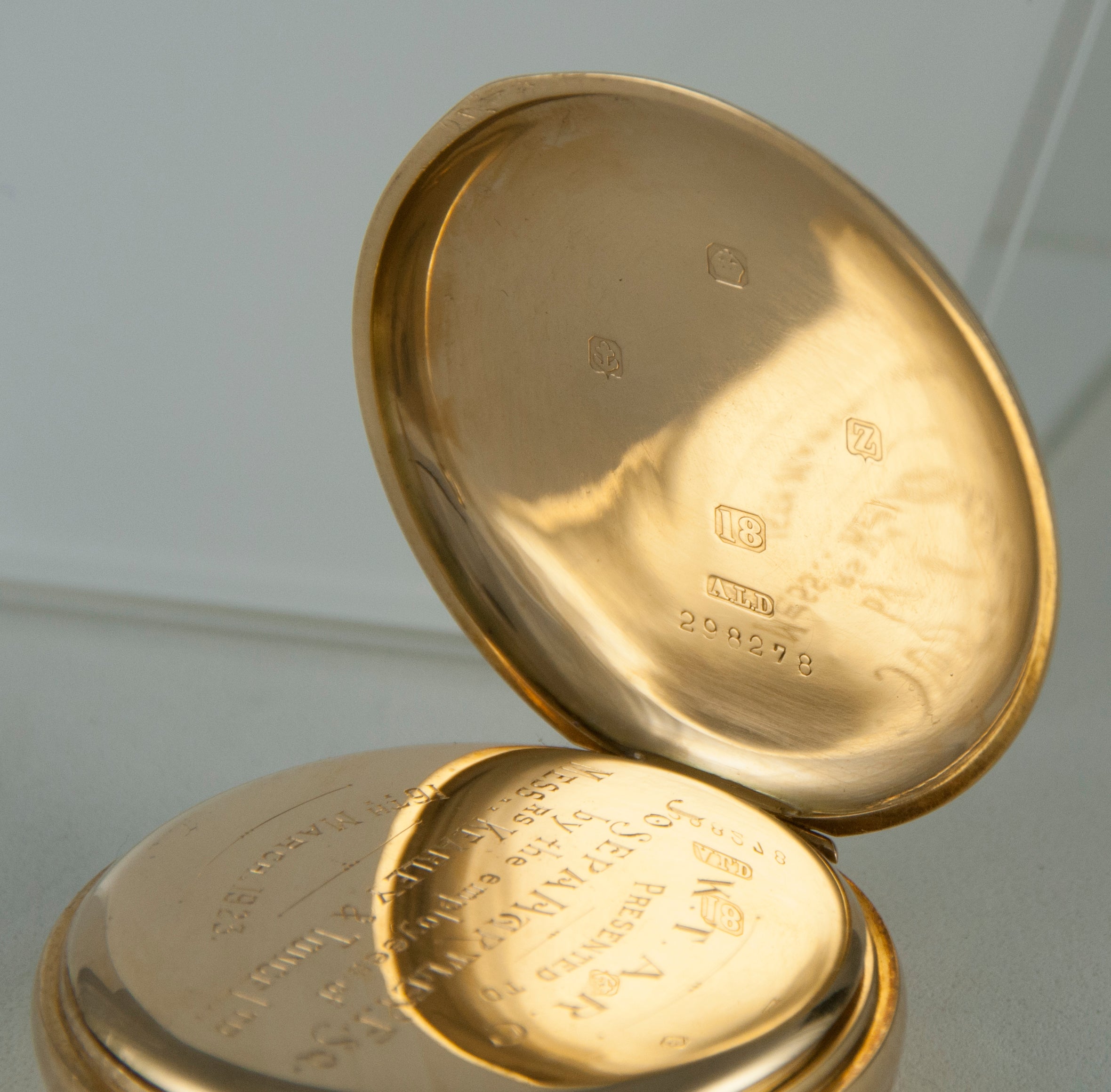 Dennison Watch Case Co.Ltd ALD Pocket Watch Yellow Gold 18k