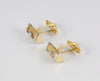 Gemelos en oro amarillo y blanco 18k con brillantes