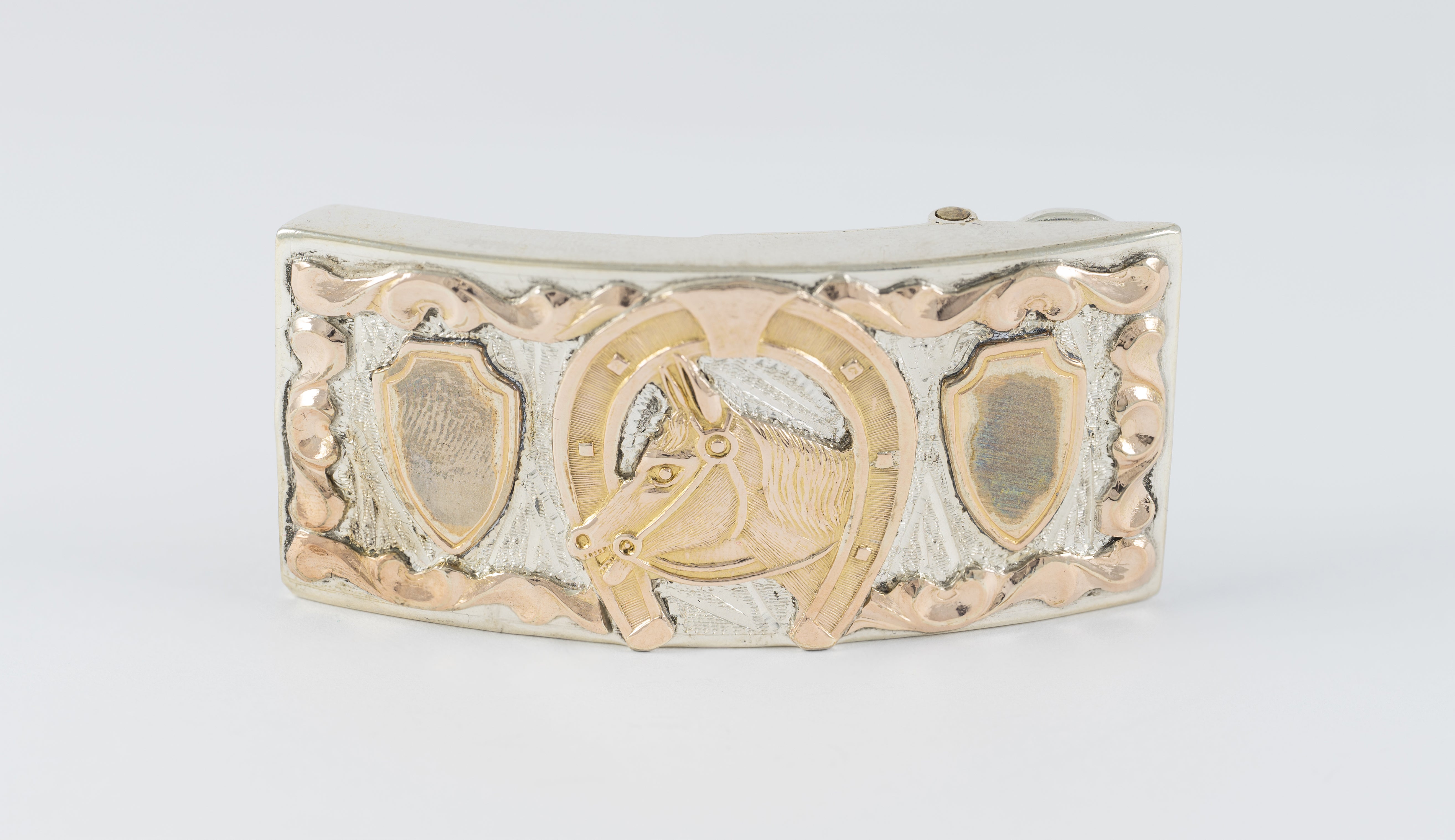 Hebilla de cinturón en plata 925 Caballo