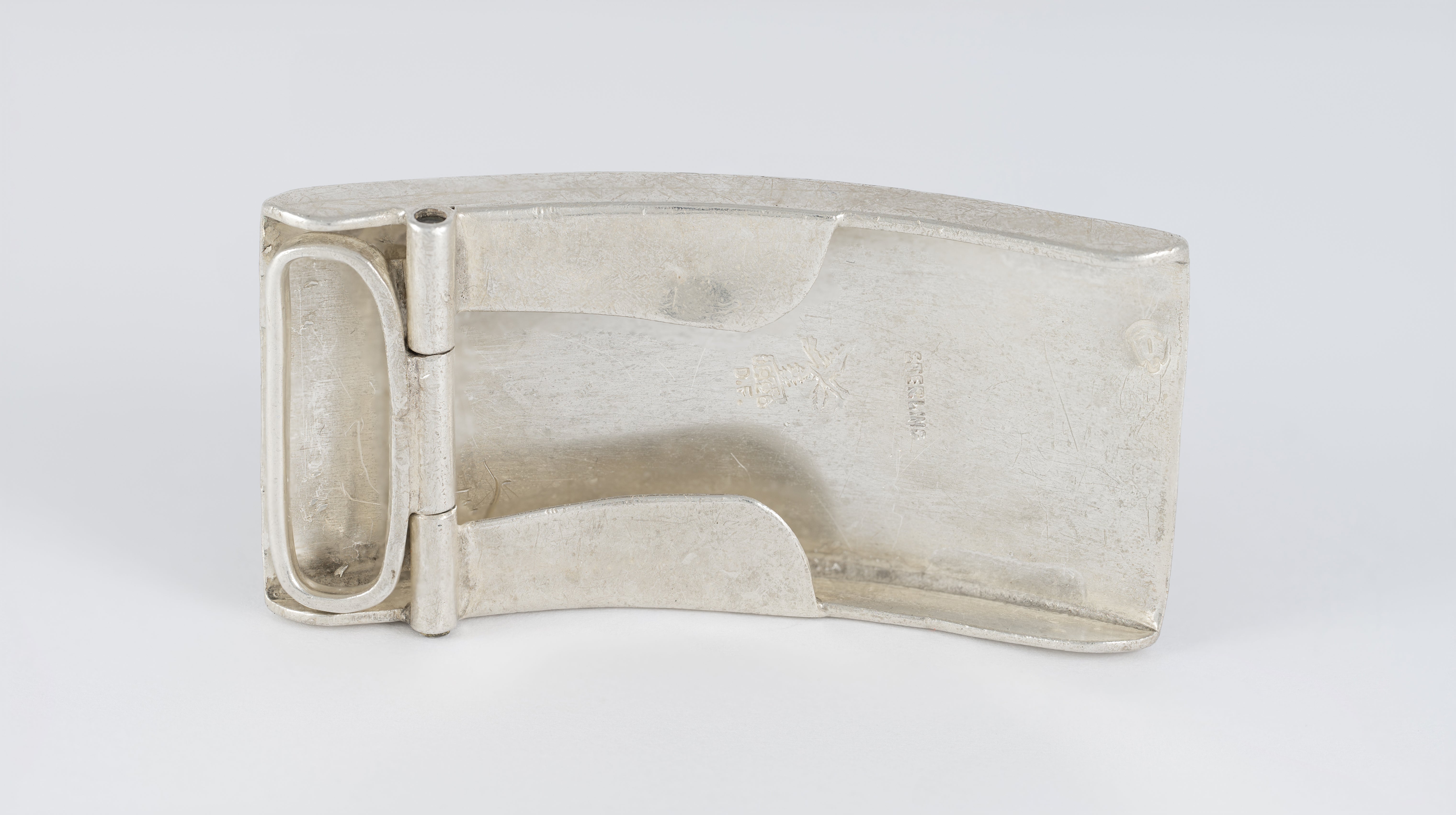 Hebilla de cinturón en plata 925 Gallos