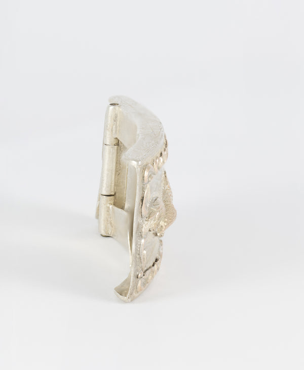 Hebilla de cinturón en plata 925 Gallos