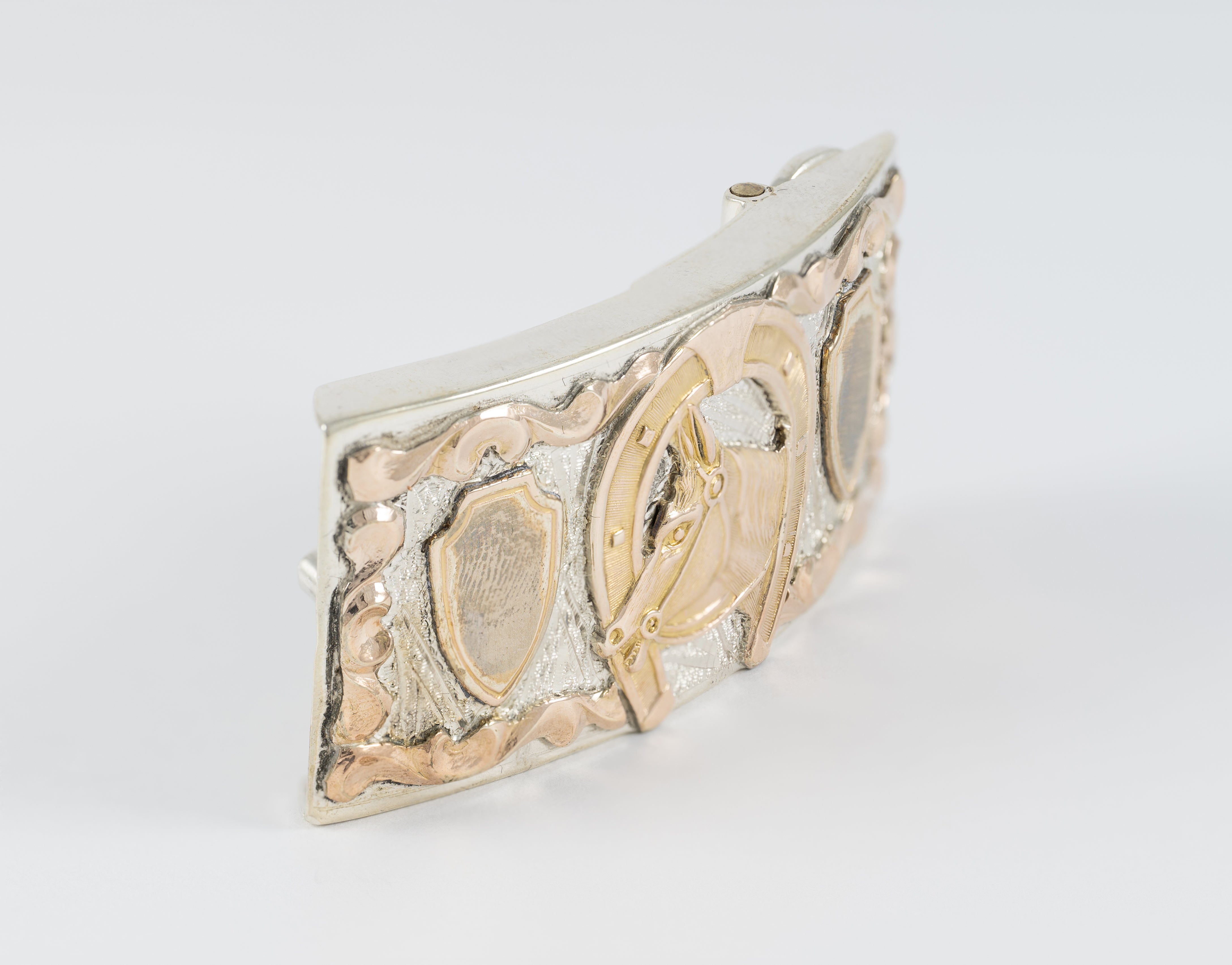 Hebilla de cinturón en plata 925 Caballo