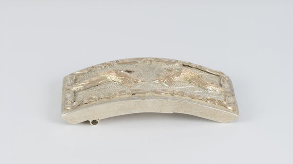 Hebilla de cinturón en plata 925 Gallos