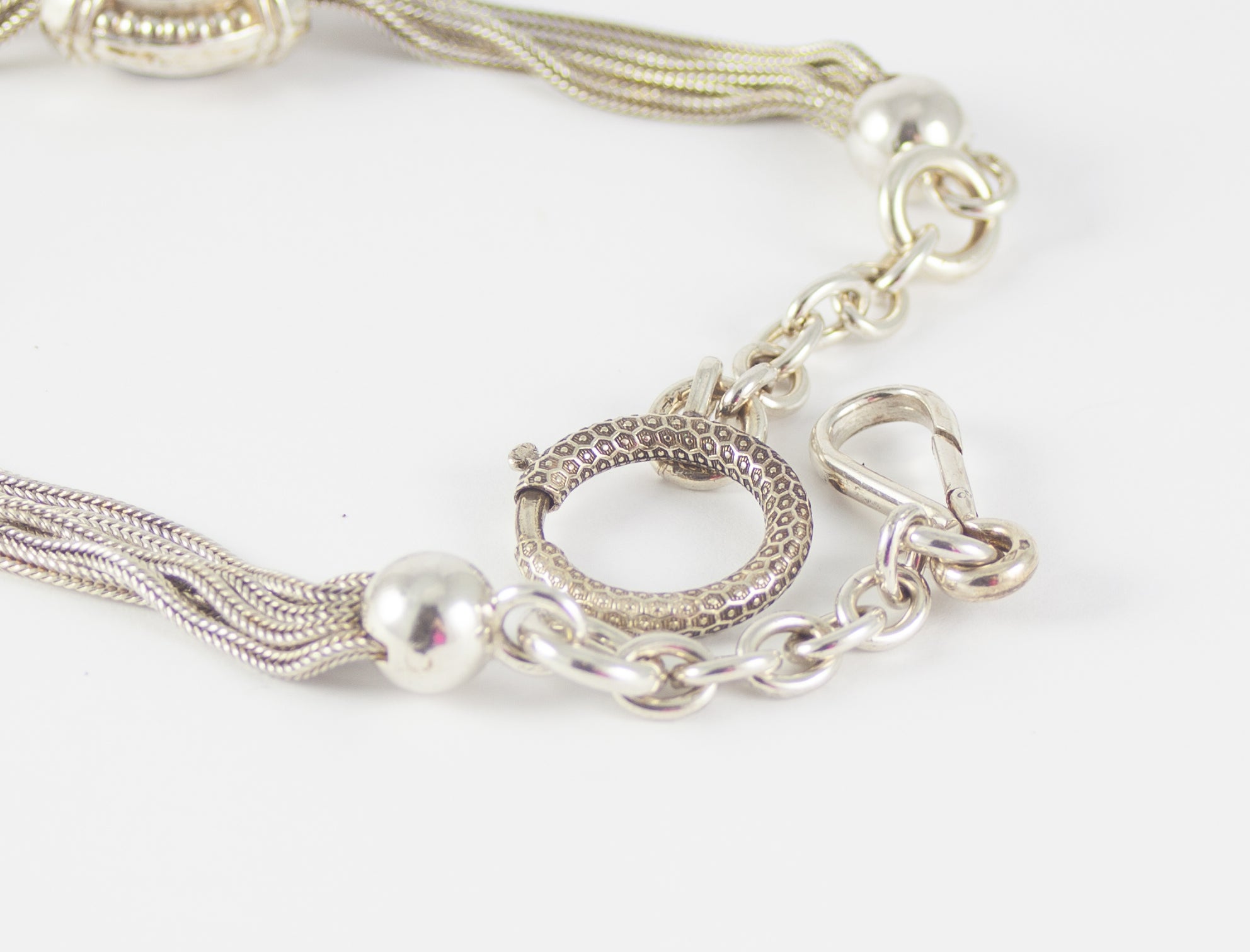 Leontina en plata con motivos esmaltados Baudet Francia