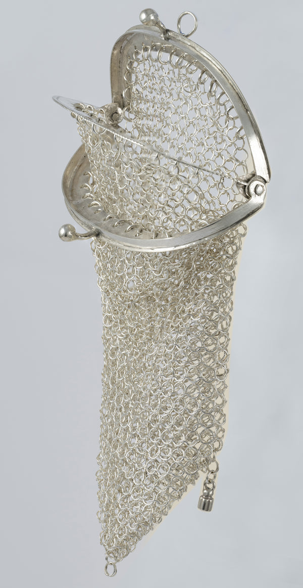 Monedero antiguo de plata