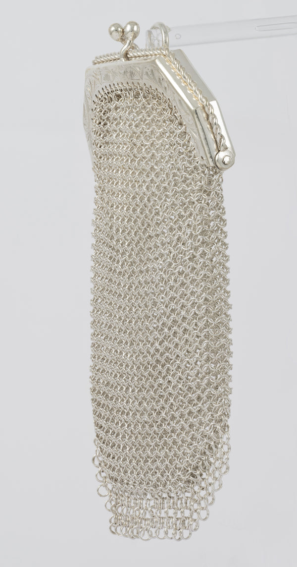 Monedero antiguo de plata