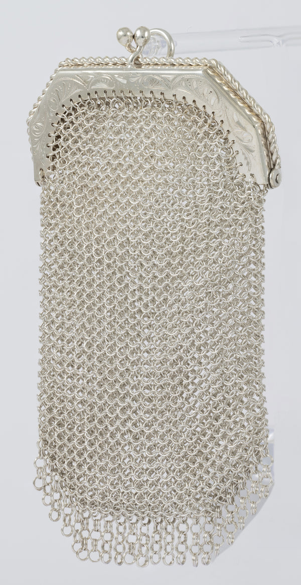 Monedero antiguo de plata