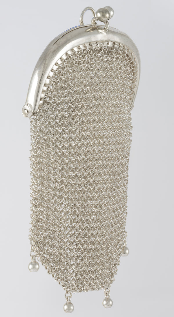 Monedero antiguo de plata