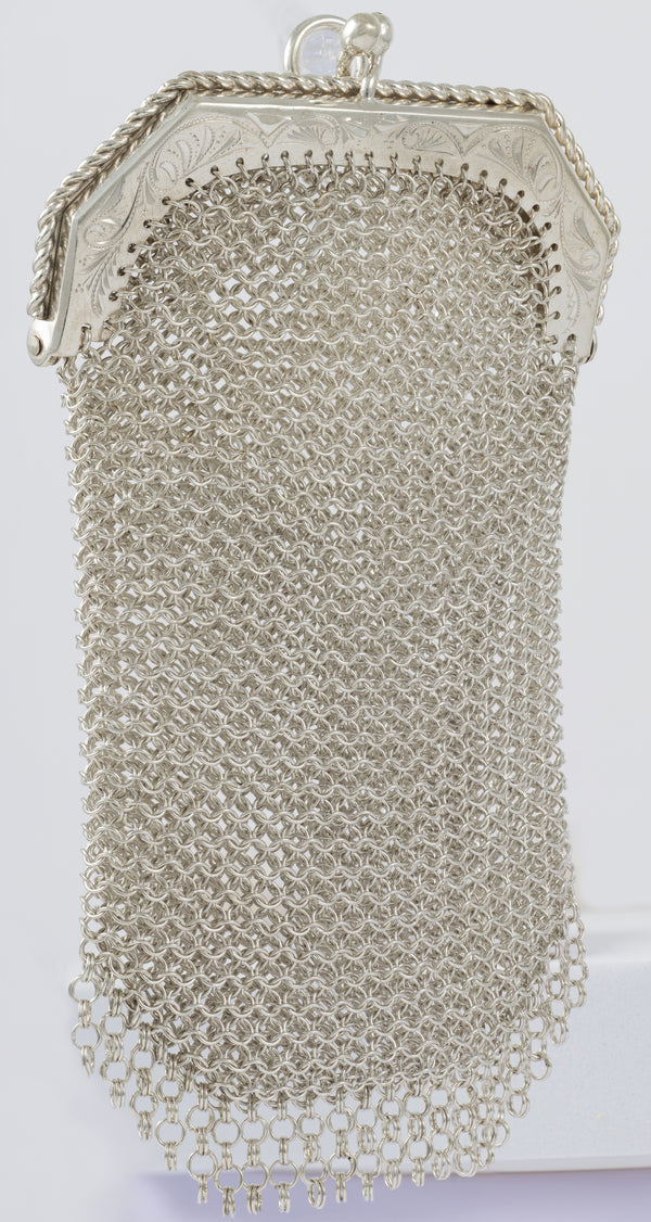 Monedero antiguo de plata