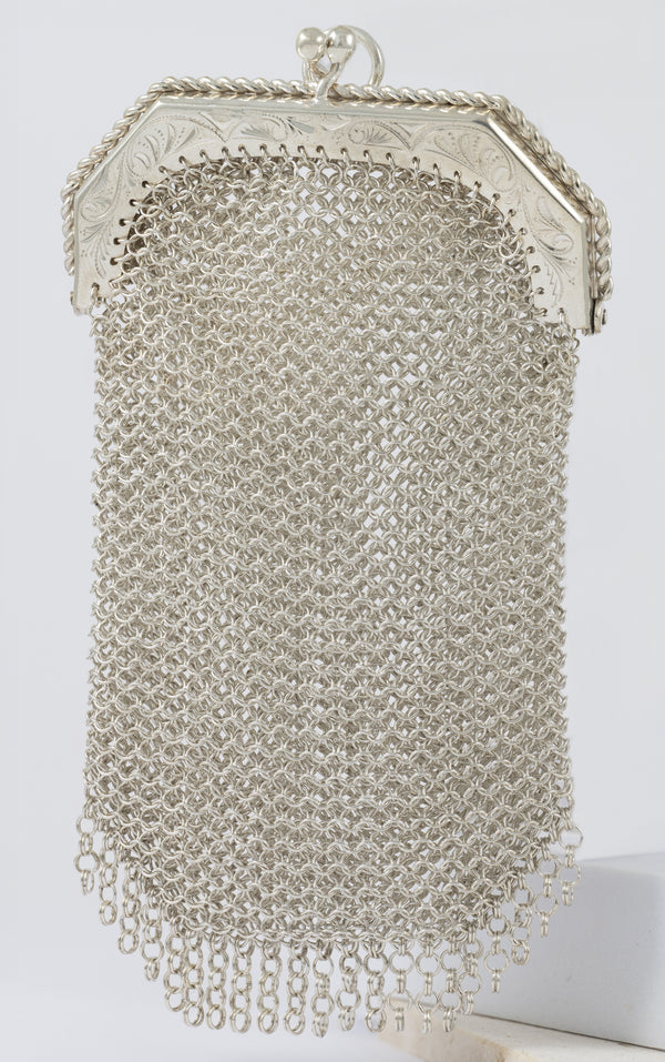 Monedero antiguo de plata