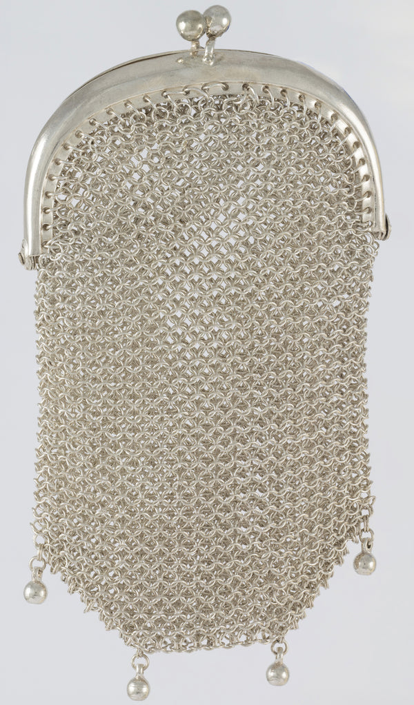 Monedero antiguo de plata