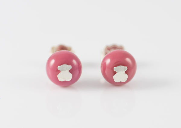 Pendientes Tous de cristal de Murano rosa Icon Glass