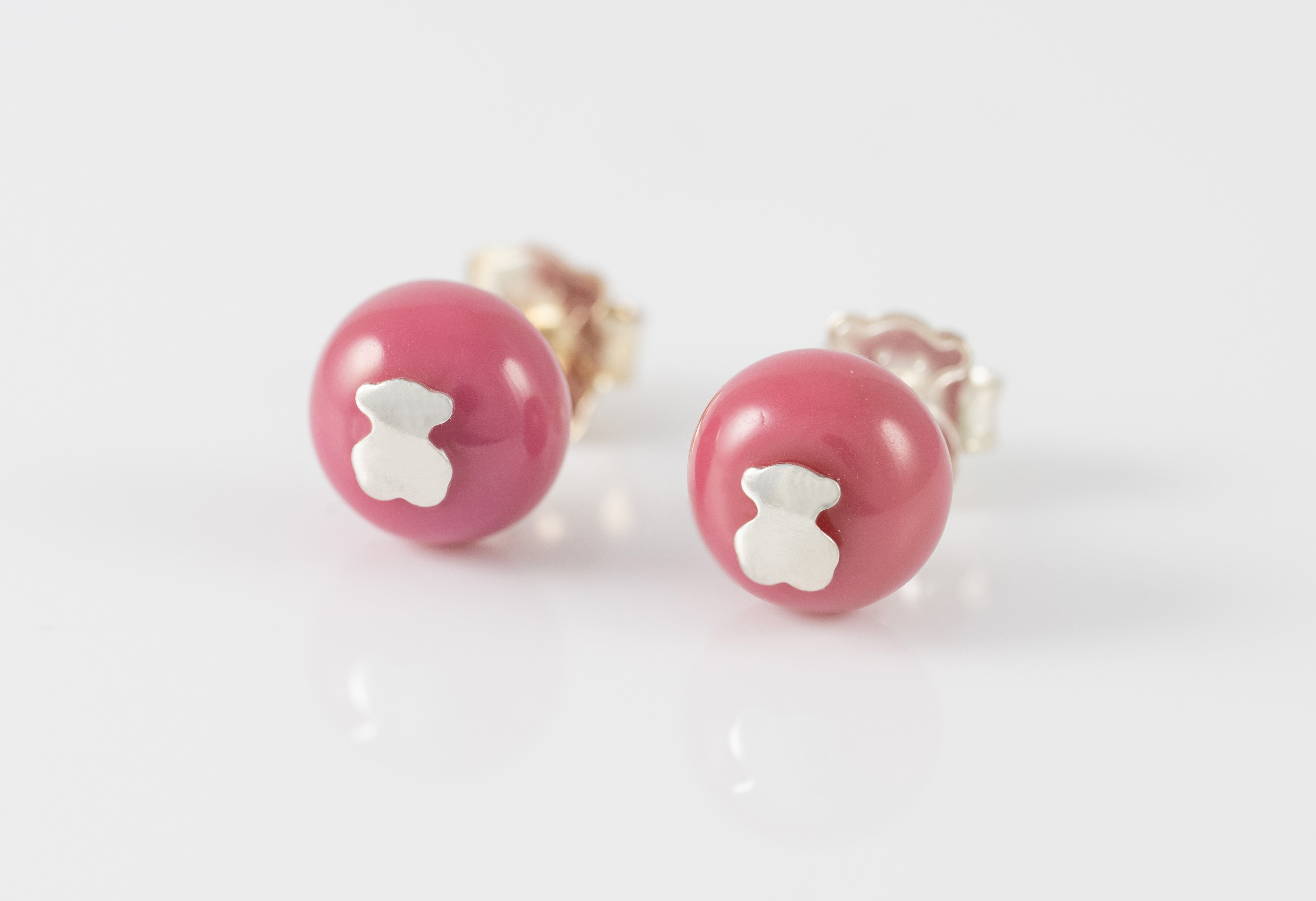 Pendientes Tous de cristal de Murano rosa Icon Glass
