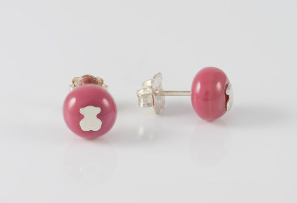 Pendientes Tous de cristal de Murano rosa Icon Glass