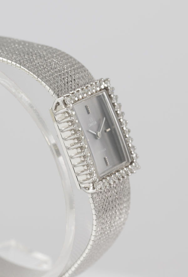 Omega Deville White Gold 18k and Diamonds Ref: 8244