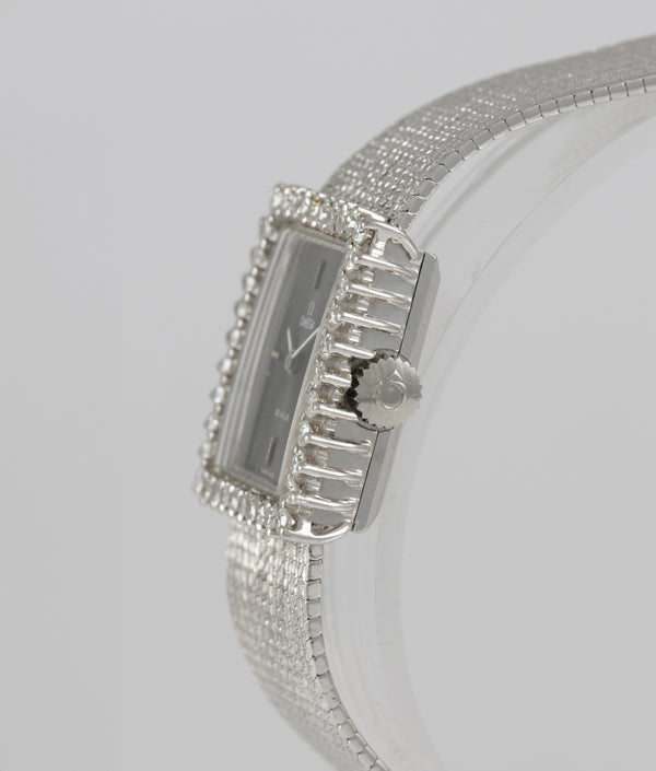 Omega Deville White Gold 18k and Diamonds Ref: 8244