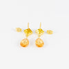Pendientes en oro amarillo 18k y cuarzos