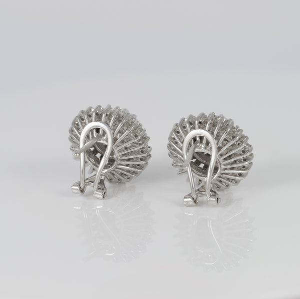 Pendientes en oro blanco 18k con diamantes 2.74 ct