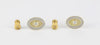Pendientes en oro amarillo y blanco 18k con diamantes
