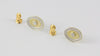 Pendientes en oro amarillo y blanco 18k con diamantes